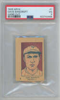 1926 W512 1 Dave Bancroft PSA 3 