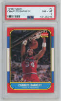 1986 Fleer 8 Charles Barkley RC PSA 8 