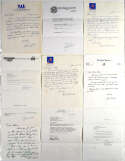  Letter  Ohio Baseball HOF-Related Lot (11 pcs) 9 