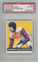 1948 Leaf 54 Chuck Bednarik RC (yellow) PSA 4 