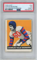 1948 Leaf 54 Chuck Bednarik RC (yellow) PSA 3 mc 