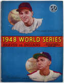 1948 World Series Program  At Boston VG+ unscored 