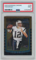 2000 Bowman Chrome 236 Tom Brady RC PSA 8 