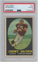 1958 Topps 62 Jim Brown RC PSA 4 