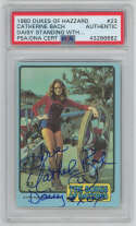 1980 Donruss Dukes of Hazzard 23 Daisy Duke Catherine Bach Signed Auto POP 1  