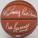  Autographed Basketball  Boston Celtics Legends w/Auerbach, Bird, Russell (6 sigs) 9.5 