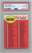 1969 Topps 80 Checklist PSA 8.5 