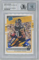 2020 Donruss Chase 327 Chase Claypool Signed Rookie Card Beckett 10 (auto) 