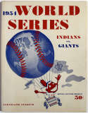 1954 World Series Program  At Cleveland NM 