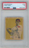 1949 Bowman 233 Doby RC PSA 1 