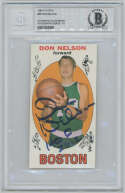 1969 Topps 82 Don Nelson Auto Rookie Card - Beckett Slabbed 8 