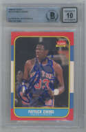 1986 Fleer 32 Patrick Ewing Auto Card Beckett 10 (auto) 