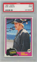 1981 Topps 315 Kirk Gibson RC PSA 9 