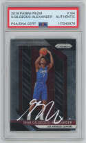 2018 Panini Prizm 184 Shai Gilgeous-Alexander Signed Rookie Card PSA   