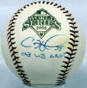  Retired Star  Hamels, Cole  9 (2008 WS Ball w/MVP Inscription) JSA LOA (CARD)