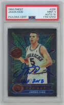 1994 Finest 286 Jason Kidd Signed Rookie PSA Card Grade PSA 9 (auto) 