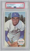 1964 Topps Giants 3 Koufax PSA 6 