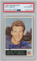 1965 Philadelphia 64 Dick LeBeau Signed Rookie Card PSA RC  