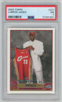 2003 Topps 221 LeBron James PSA 7 