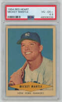 1954 Red Heart 18 Mickey Mantle PSA 4.5 