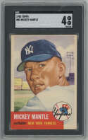 1953 Topps 82 Mantle SGC 4 