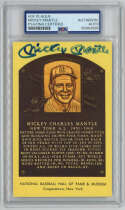  Yellow HOF Plaque 107 Mickey Mantle 7 (PSA Slabbed Authentic) 