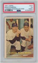 1957 Topps 407 Berra/Mantle PSA 5 mc 