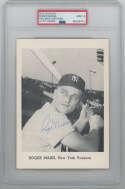  Photo  Maris, Roger Signed 1960s Yankees Team Issue Photo PSA 9 (auto) 