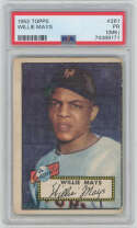 1952 Topps 261 Mays PSA 1 mk 