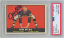 1961 Topps 182 Jim Otto Signed Rookie Card PSA Slabbed PSA 10 (auto) 