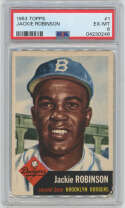 1953 Topps 1 Jackie Robinson PSA 6 