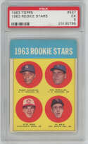 1963 Topps 537 Pete Rose RC PSA 5 