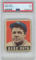 1948 Leaf 3 Babe Ruth PSA 1 