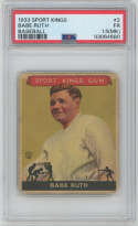 1933 Sport King 2 Babe Ruth PSA 1.5 mk 