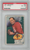 1951 Bowman 32 Tittle PSA 6 