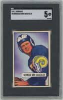 1951 Bowman 4 Van Brocklin SGC 5 