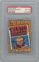 1975 Topps Wanted Stickers  Wax Pack PSA 8 