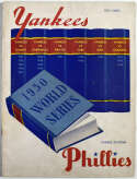 1950 World Series Program  At Yankees VG+ unscored 