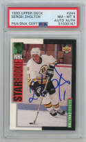 1993 Upper Deck 244 Sergei Zholtok Signed PSA Card Grade PSA 8 