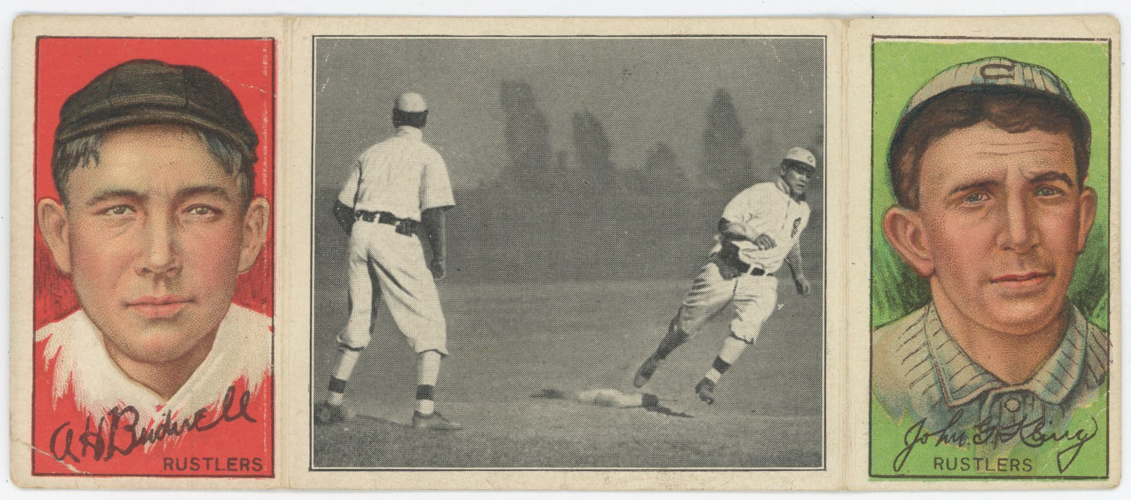 1912 T202 Triple Folders 20 Clarke Hikes For Home (Bridwall, Kling) VG