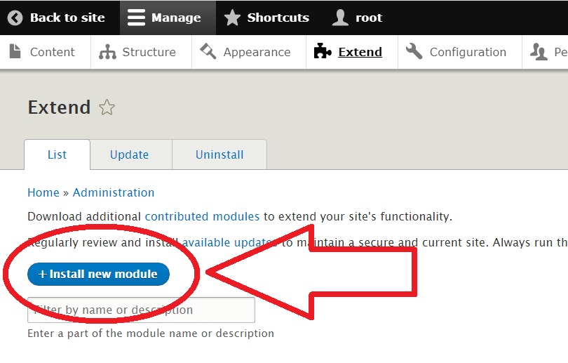 Drupal 9 modules install