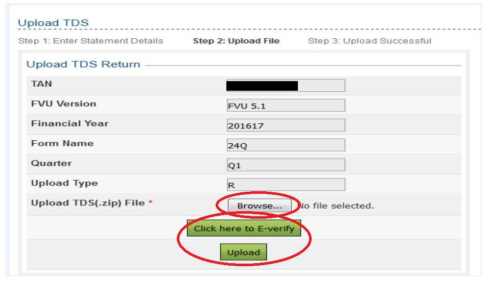 How to upload TDS returns on the tax website