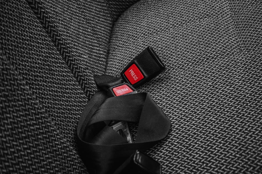 Image of a seat belt, one of the best ways to drive defensively and keep yourself safe