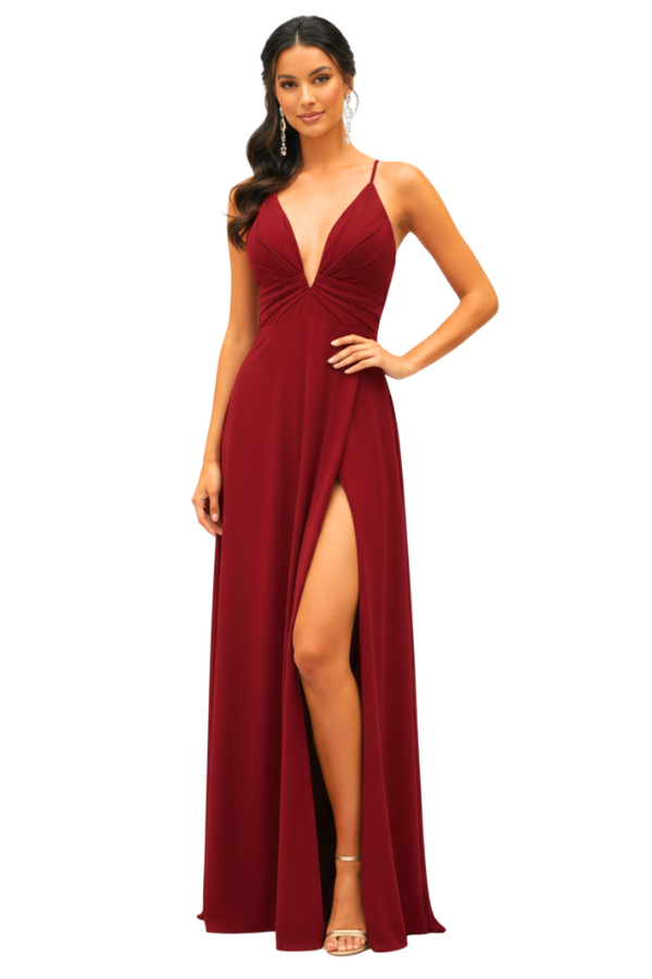 Paloma Cherry Dress  - Alquiler de vestido para Madrinas en Bogotá - Click2Dress