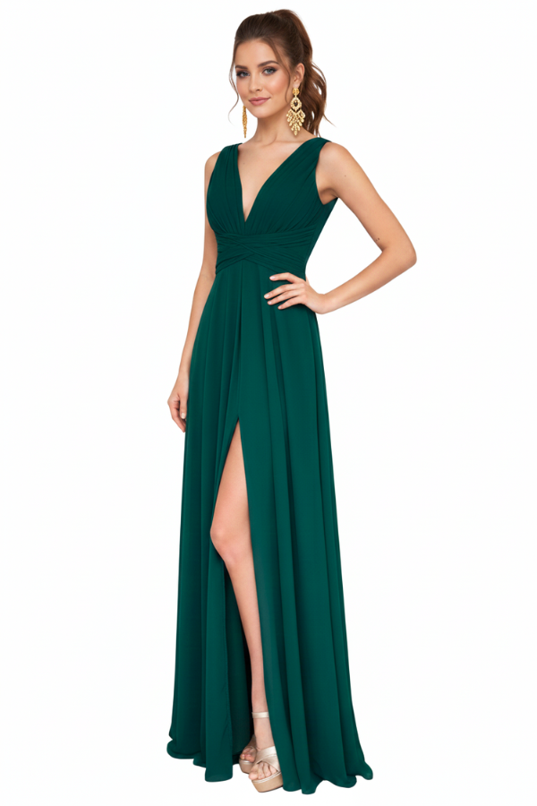 Clara Green Dress - Alquiler de vestido para Día en Bogotá - Click2Dress