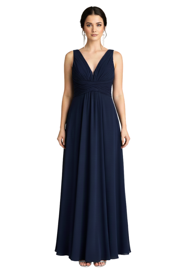 Clara Dark Blue Dress  - Alquiler de vestido para Trending en Bogotá - Click2Dress
