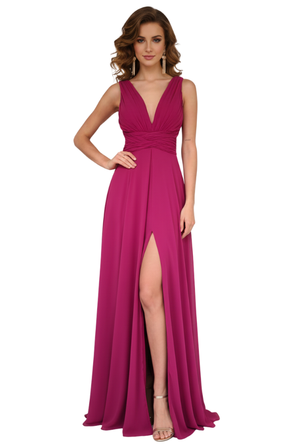 Clara Fucsia Dress - Alquiler de vestido para Matrimonio en Bogotá - Click2Dress
