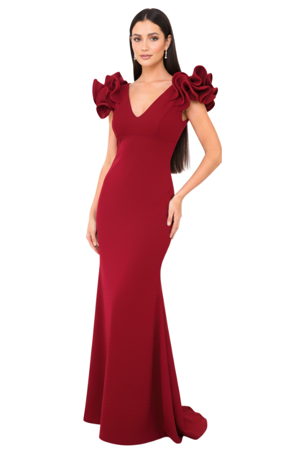 Sarina vino tinto dress - Alquiler de vestido para Día en Bogotá - Click2Dress