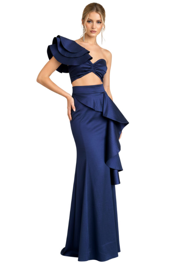 Muriel Blue Skirt - Alquiler de vestido para Vestidos en Bogotá - Click2Dress