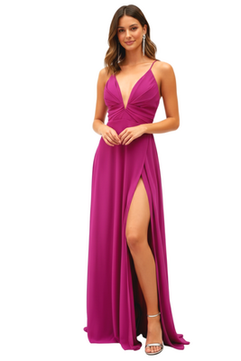 Paloma Fucsia Dress  - Alquiler de vestido para Día en Bogotá - Click2Dress - Vista 1